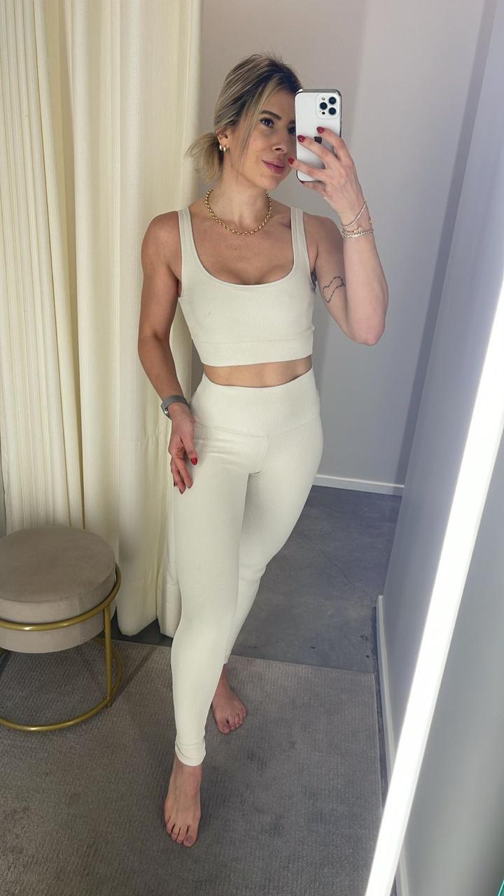TOP FIORELLA CANELADO OFF WHITE II