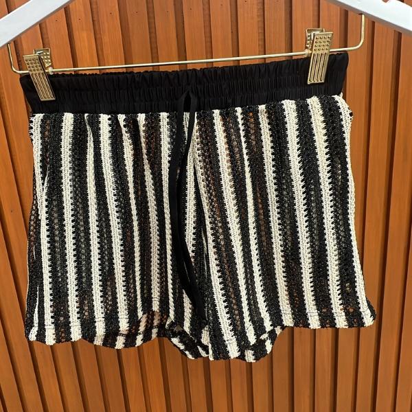 SHORTS TRICOT BALI PRETO/NUDE