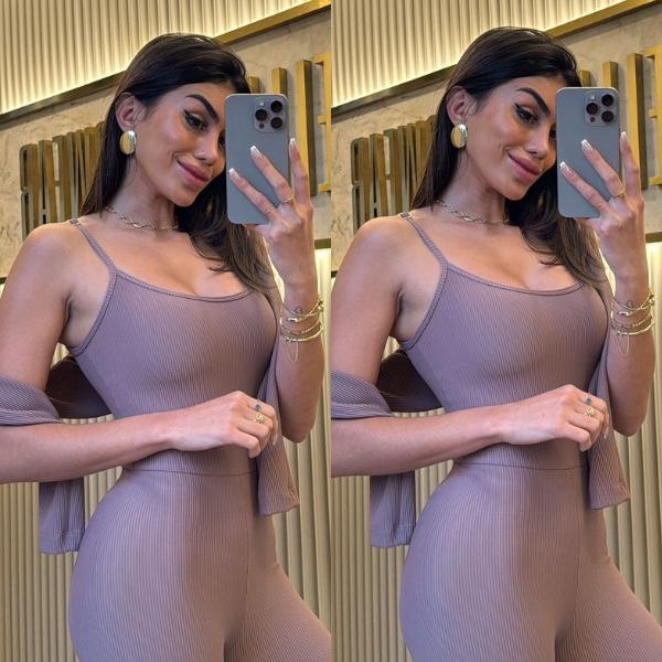 MACACÃO SERENA CANELADO CACAU