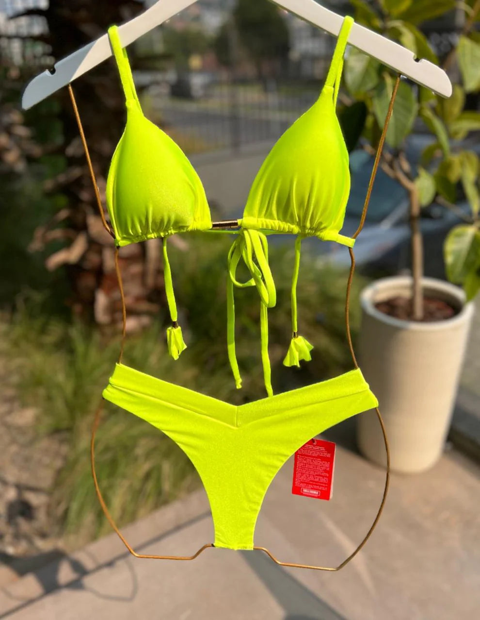 BIQUÍNI GENOVA GLOW AMARELO NEON