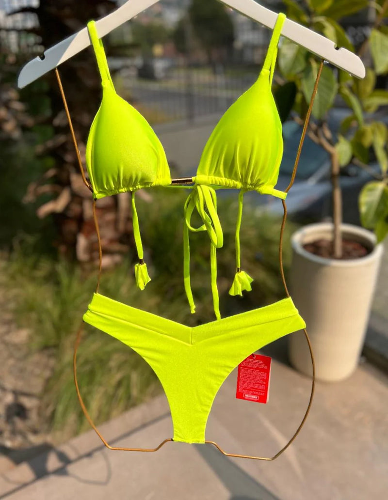 BIQUÍNI GENOVA GLOW AMARELO NEON