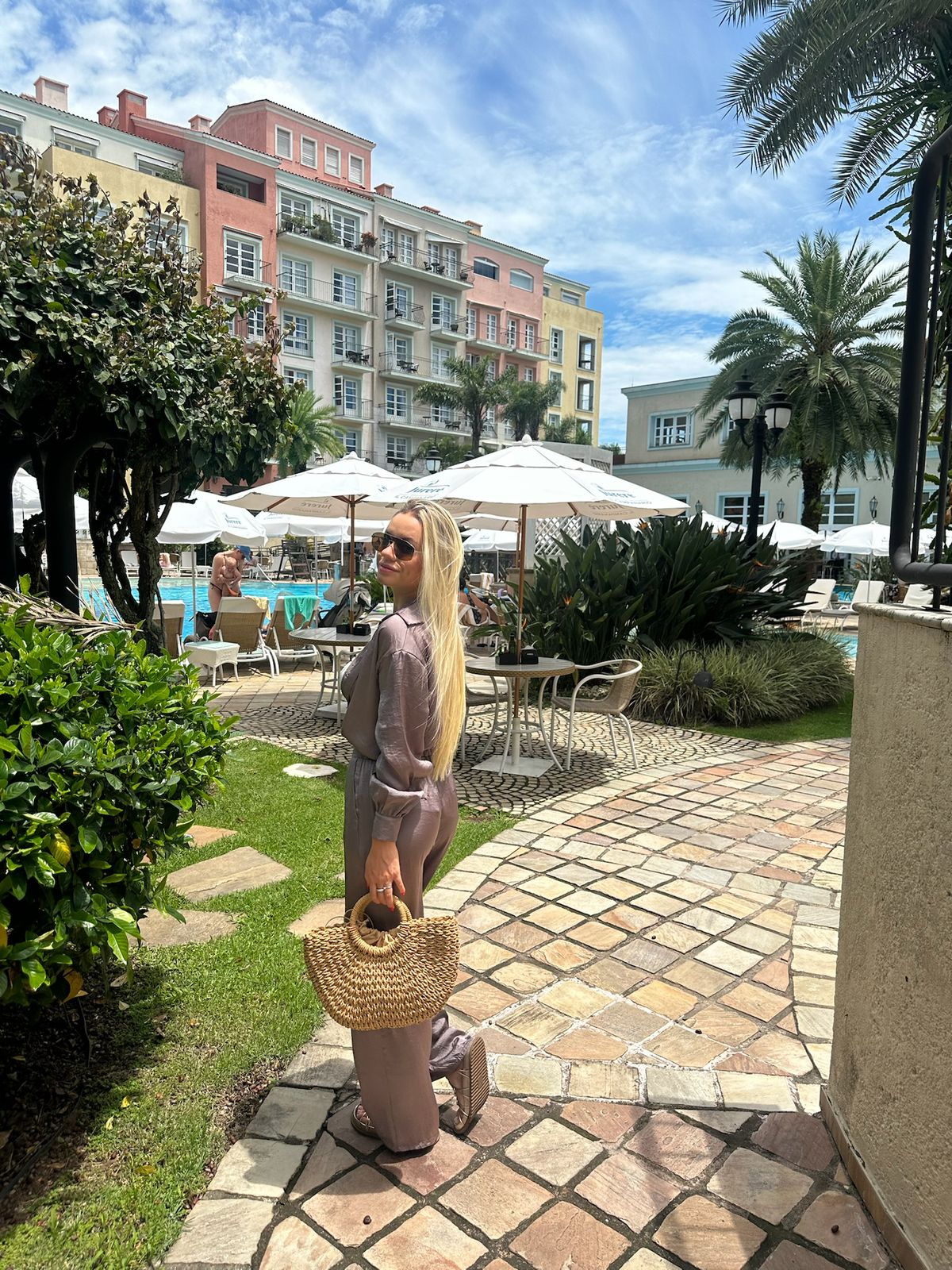 CALÇA SEDA ITALY GRAFITE