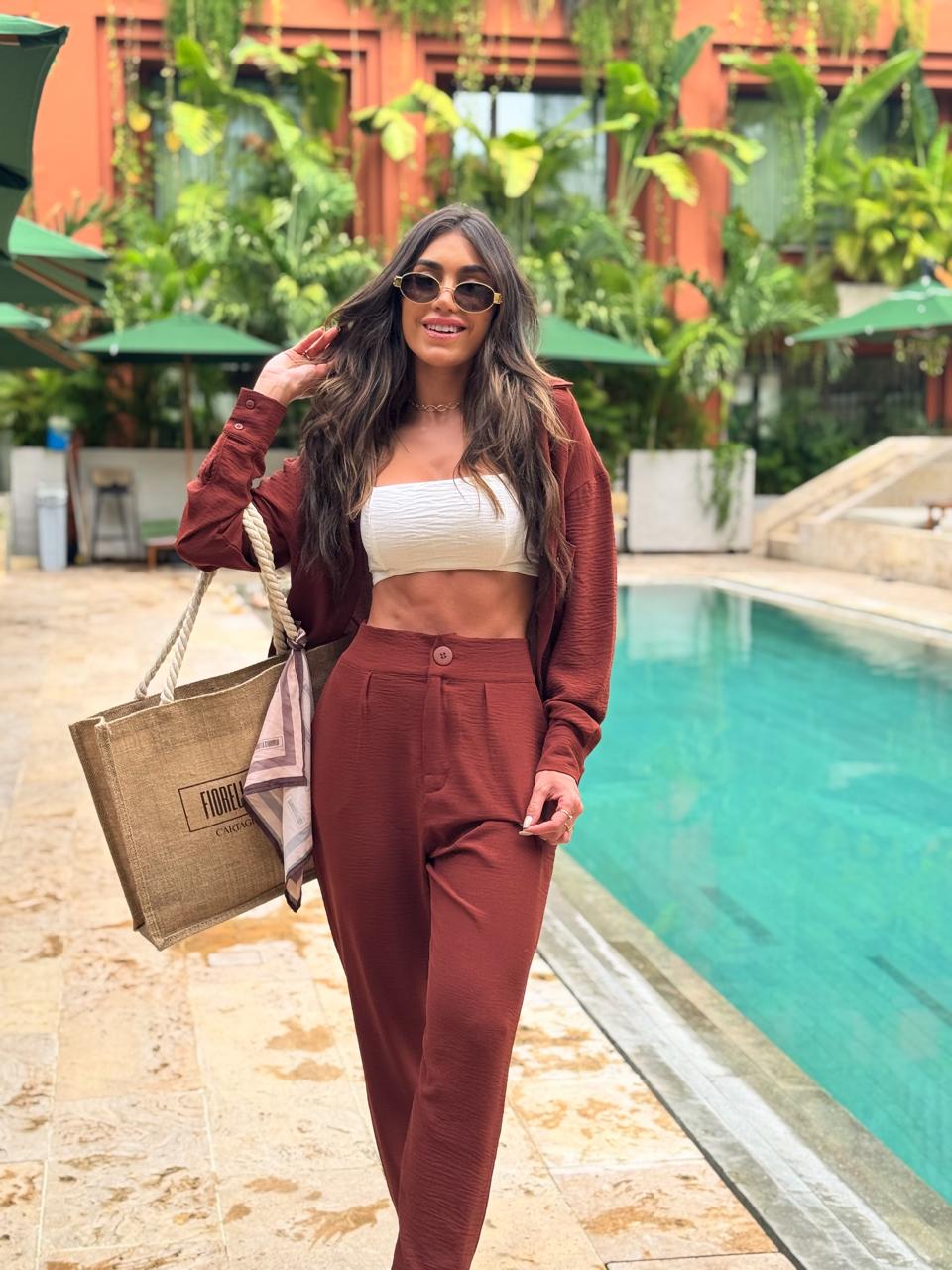 CALÇA FLORENZA TERRACOTA