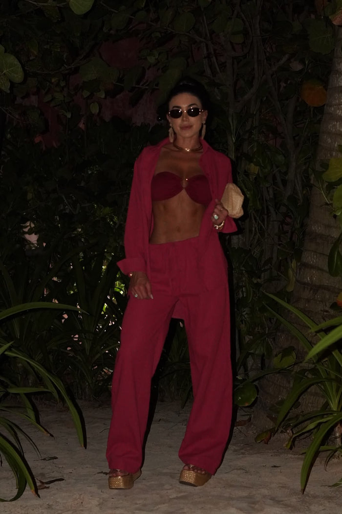 CALÇA LUNA BORDÔ