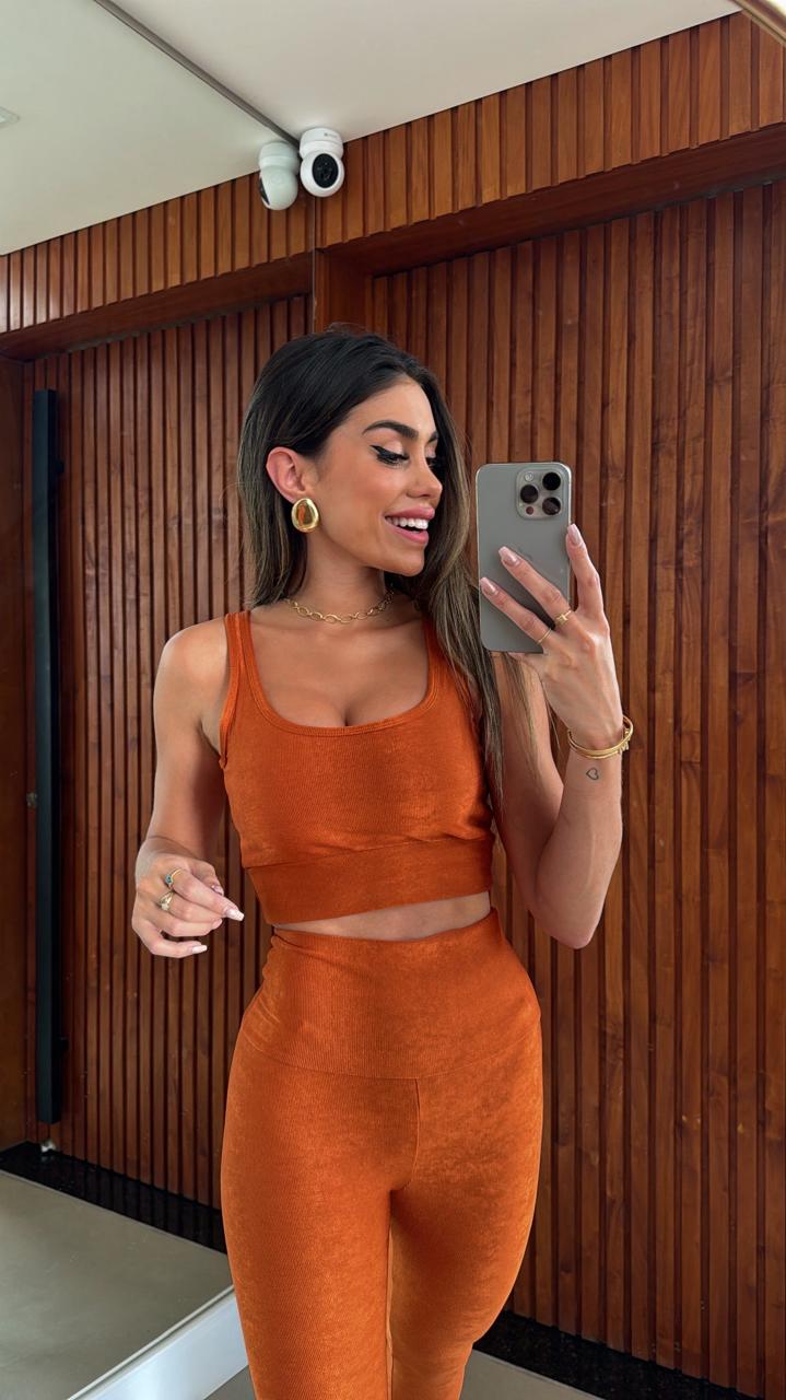 TOP FIORELLA MICROCANELADO GOLD