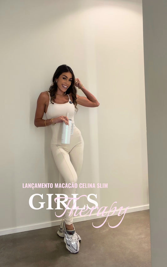 MACACÃO CELINA SLIM OFF WHITE