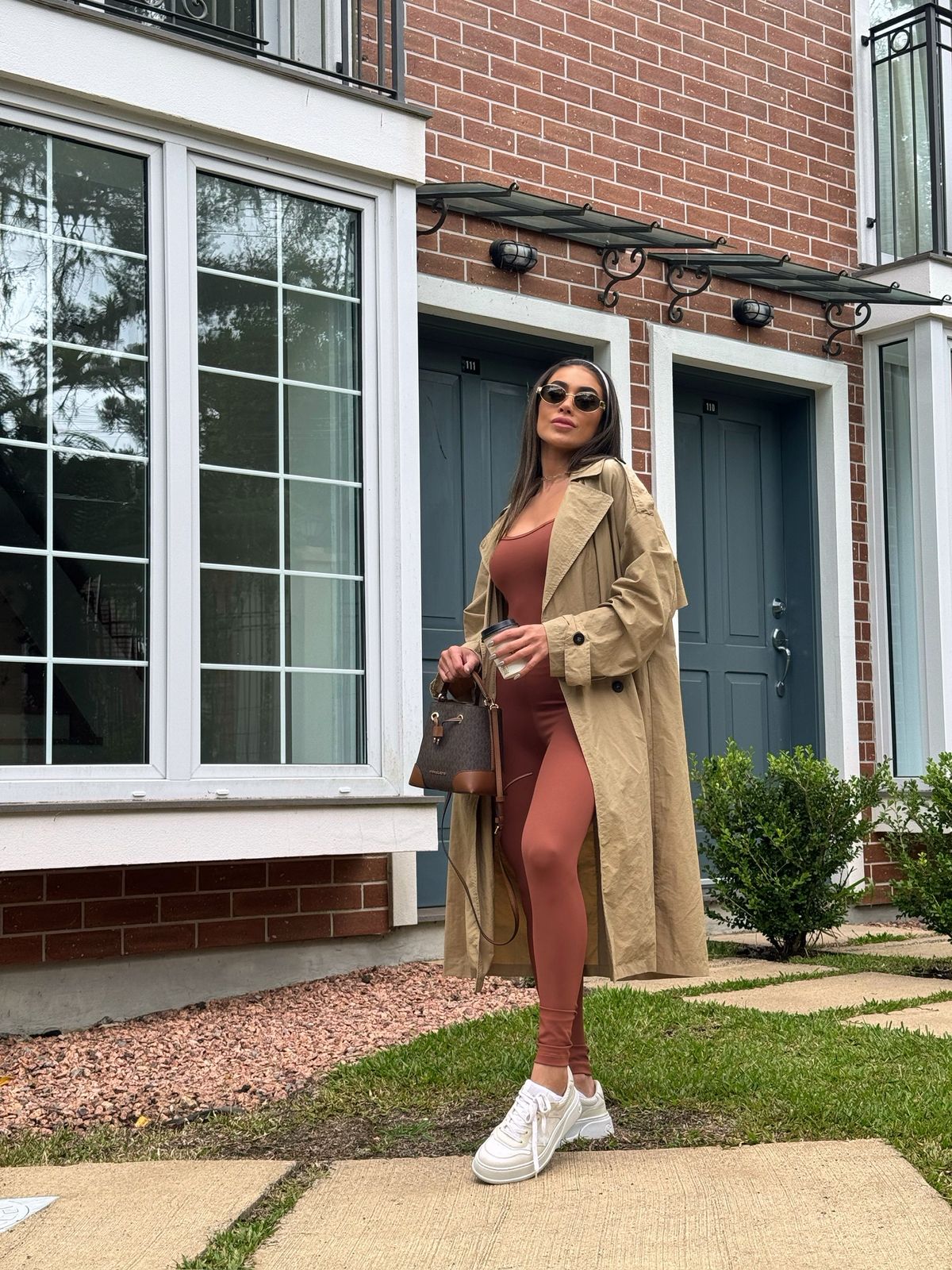 MACACÃO SERENA POLIAMIDA CARAMELO