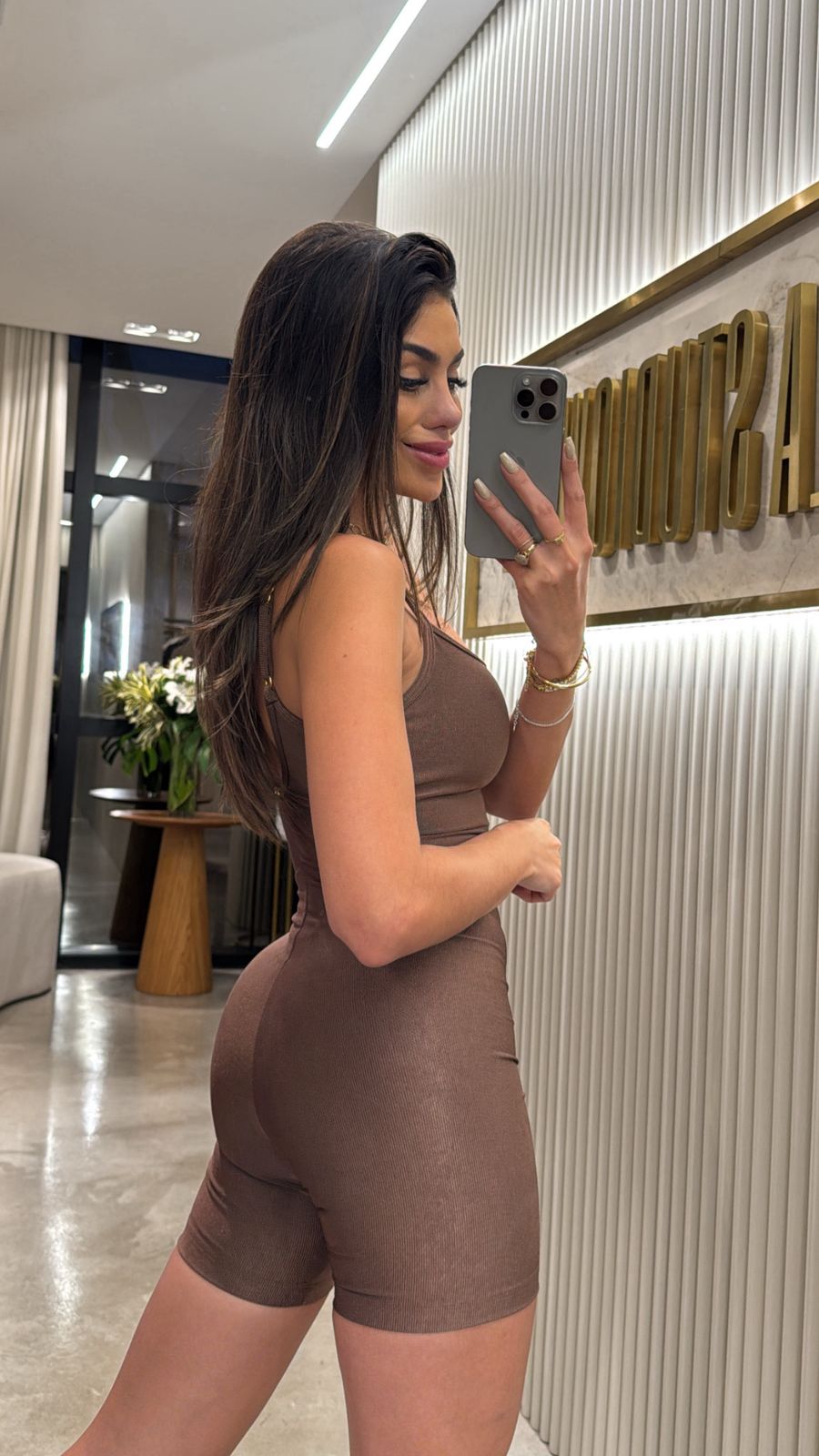 MACAQUINHO SERENA MICROCANELADO MARROM