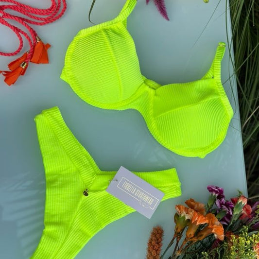 BIQUÍNI MARRY EDEN AMARELO NEON