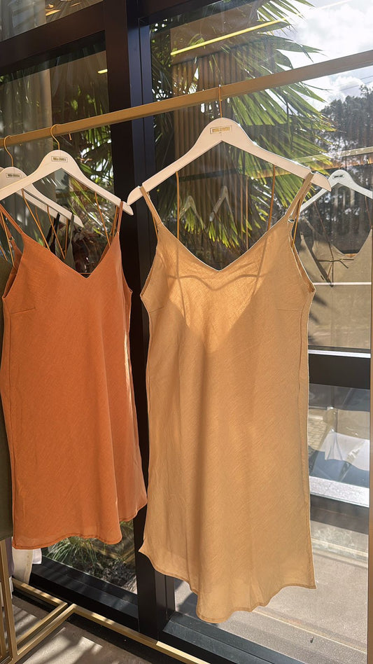 VESTIDO SANTORINI CURTO MOCCA