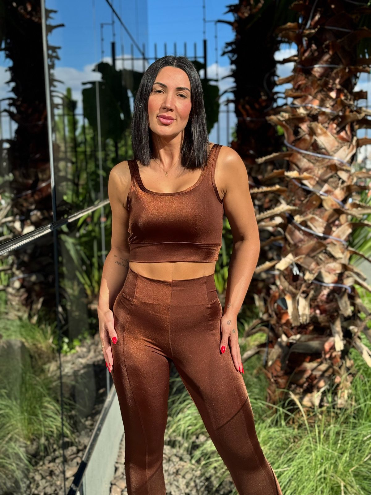 LEGGING VIRGÍNIA MONTARIA CIRRE CHOCOLATE