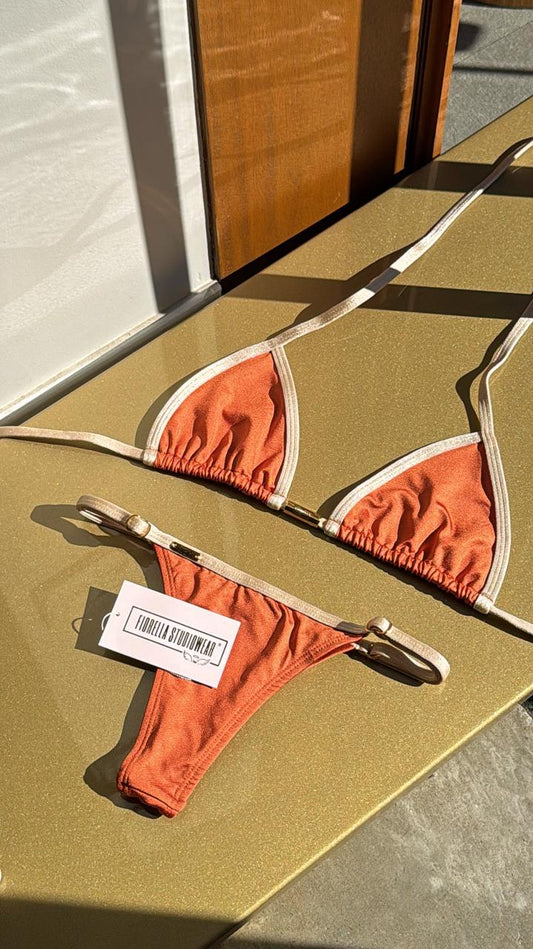 BIQUÍNI ANITTA GLOW COBRE / DOURADO