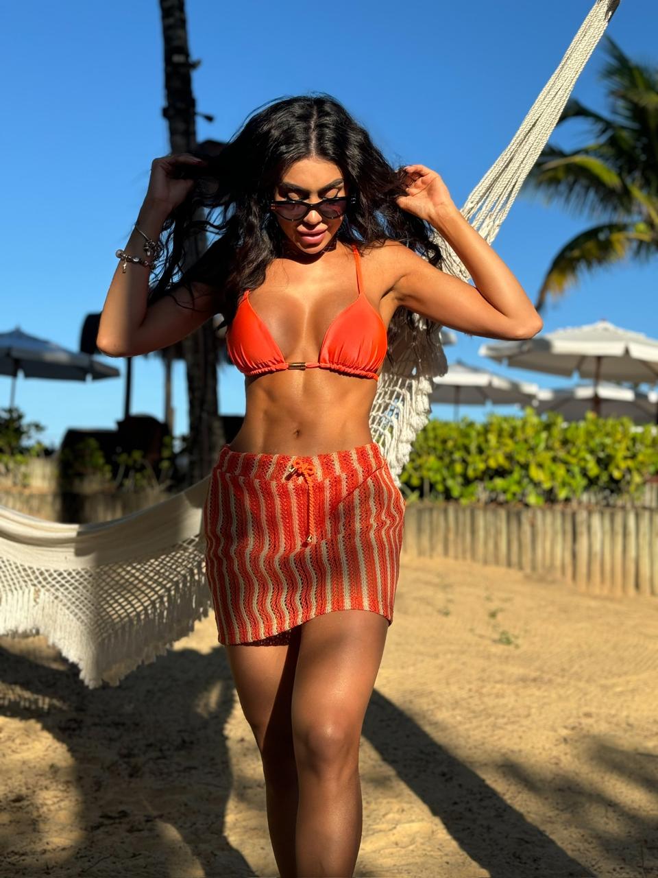 BIQUÍNI GENOVA GLOW LARANJA NEON