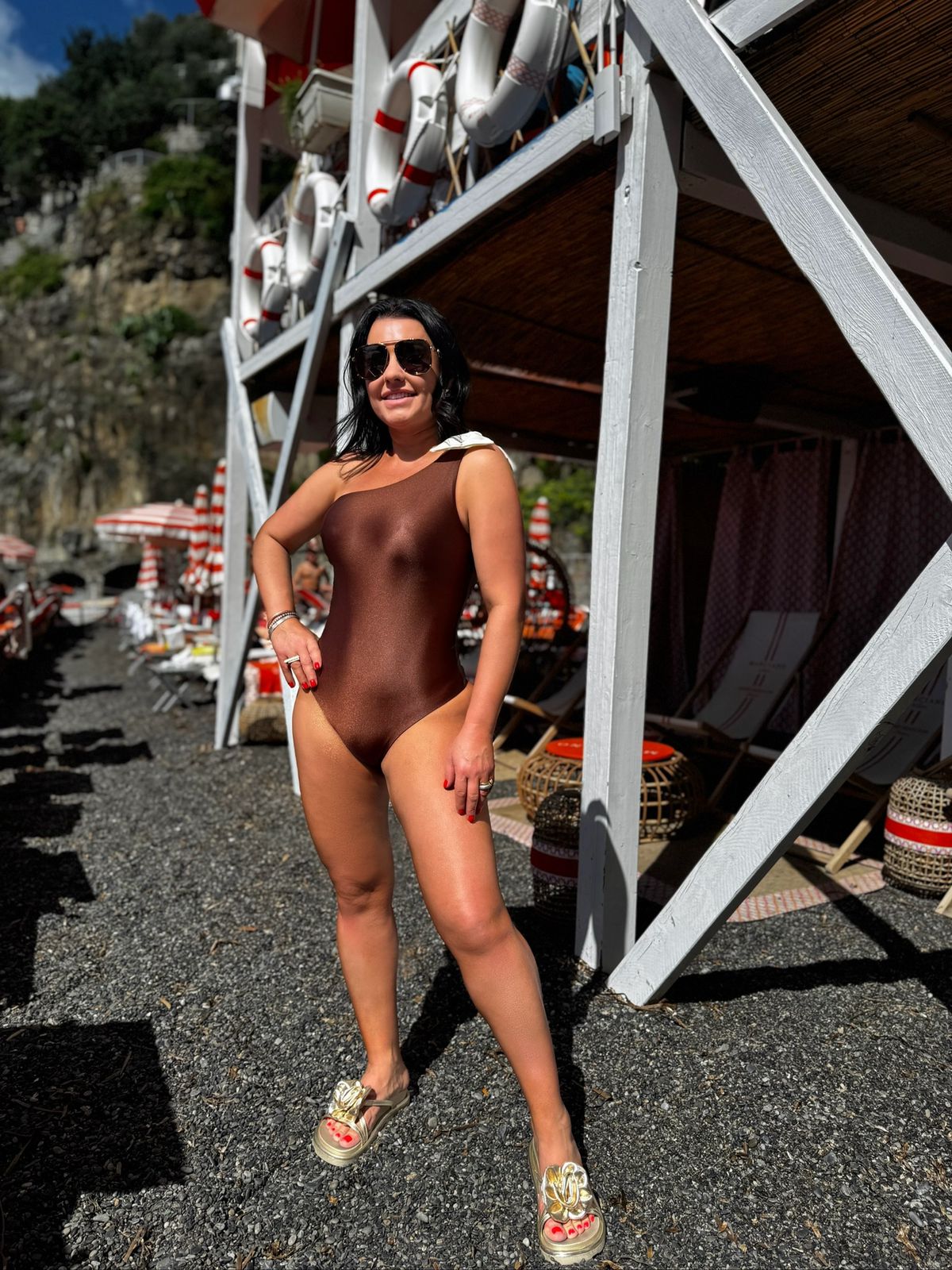 BODY LAÇO SALERNO GLOW MARROM