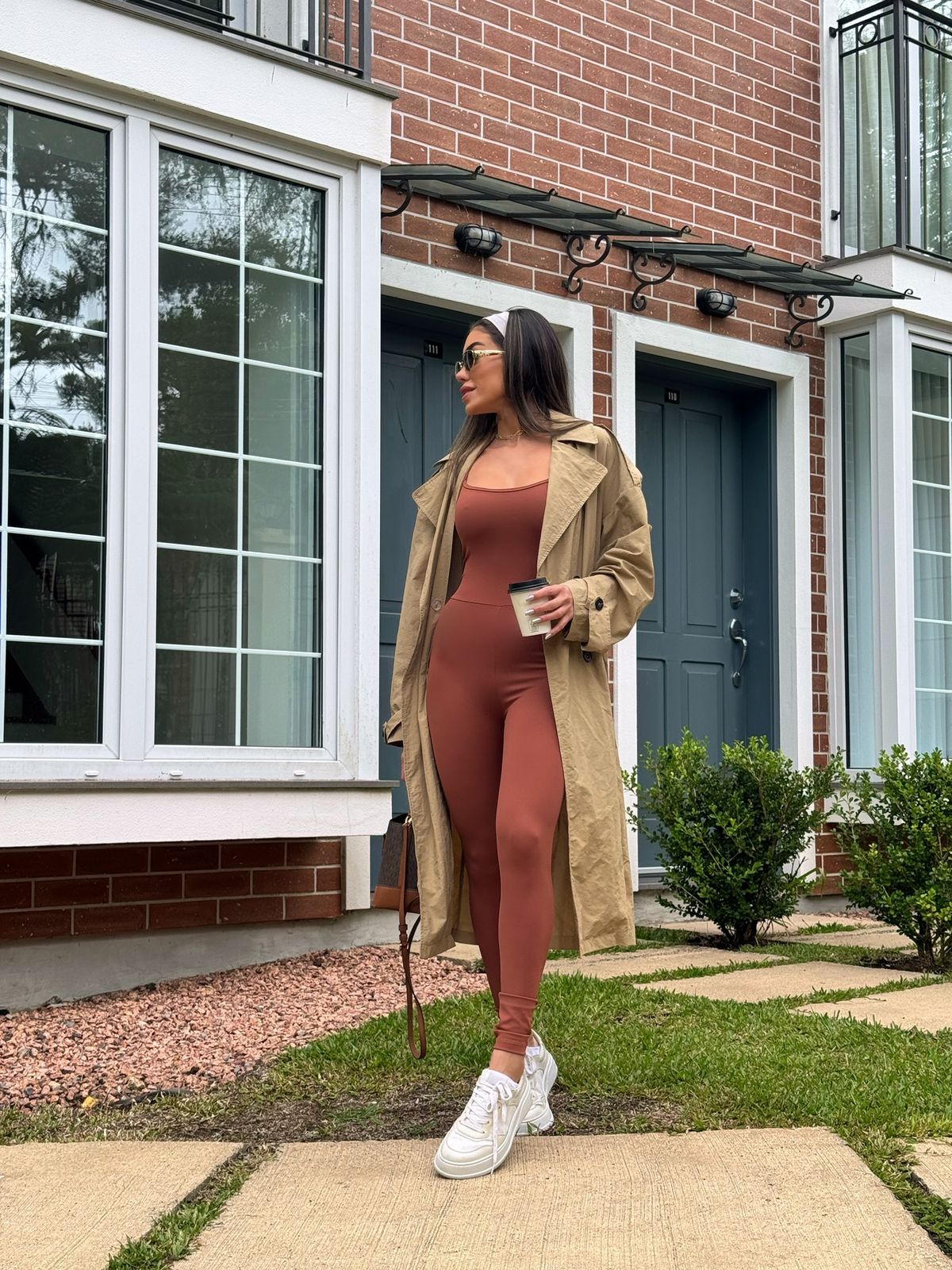 MACACÃO SERENA POLIAMIDA CARAMELO