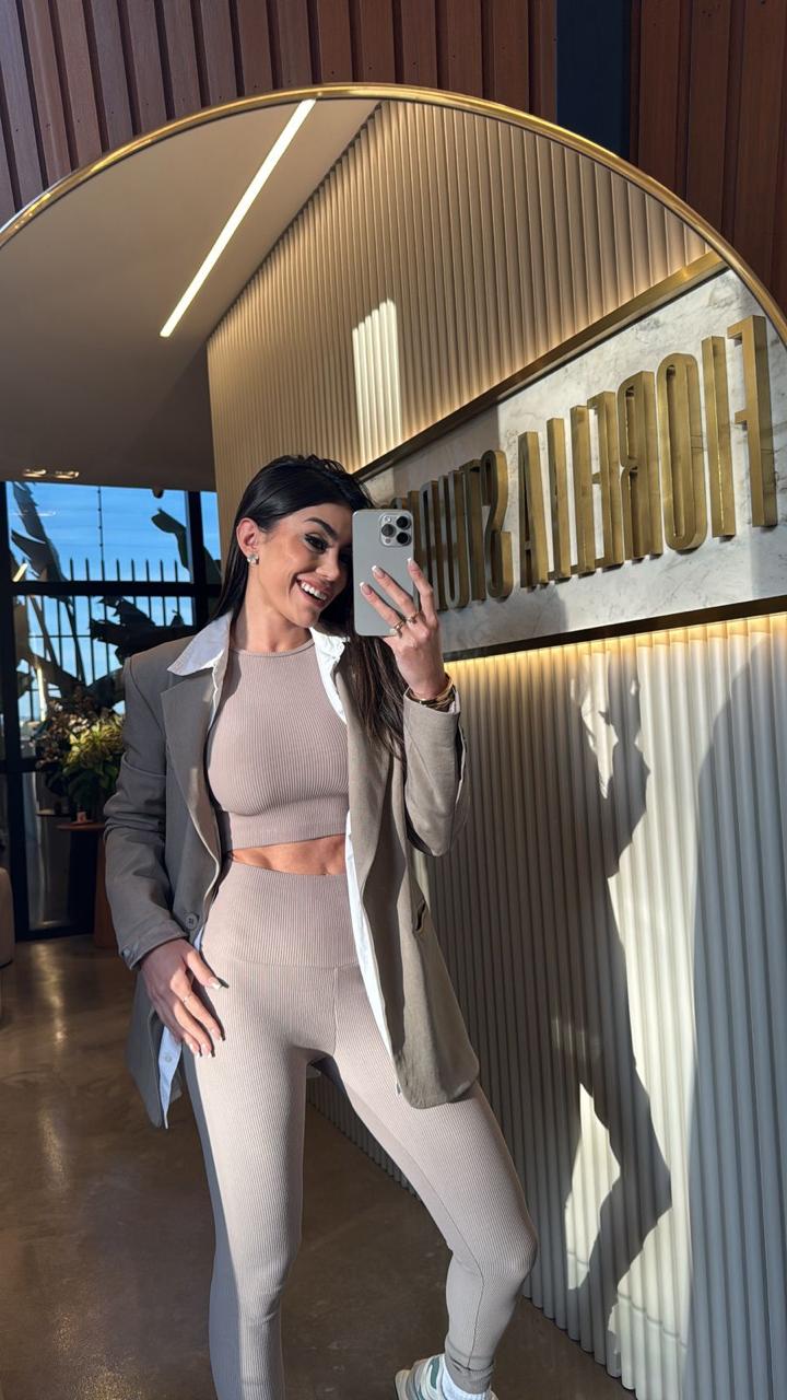 LEGGING FIORELLA CANELADO MOCCA