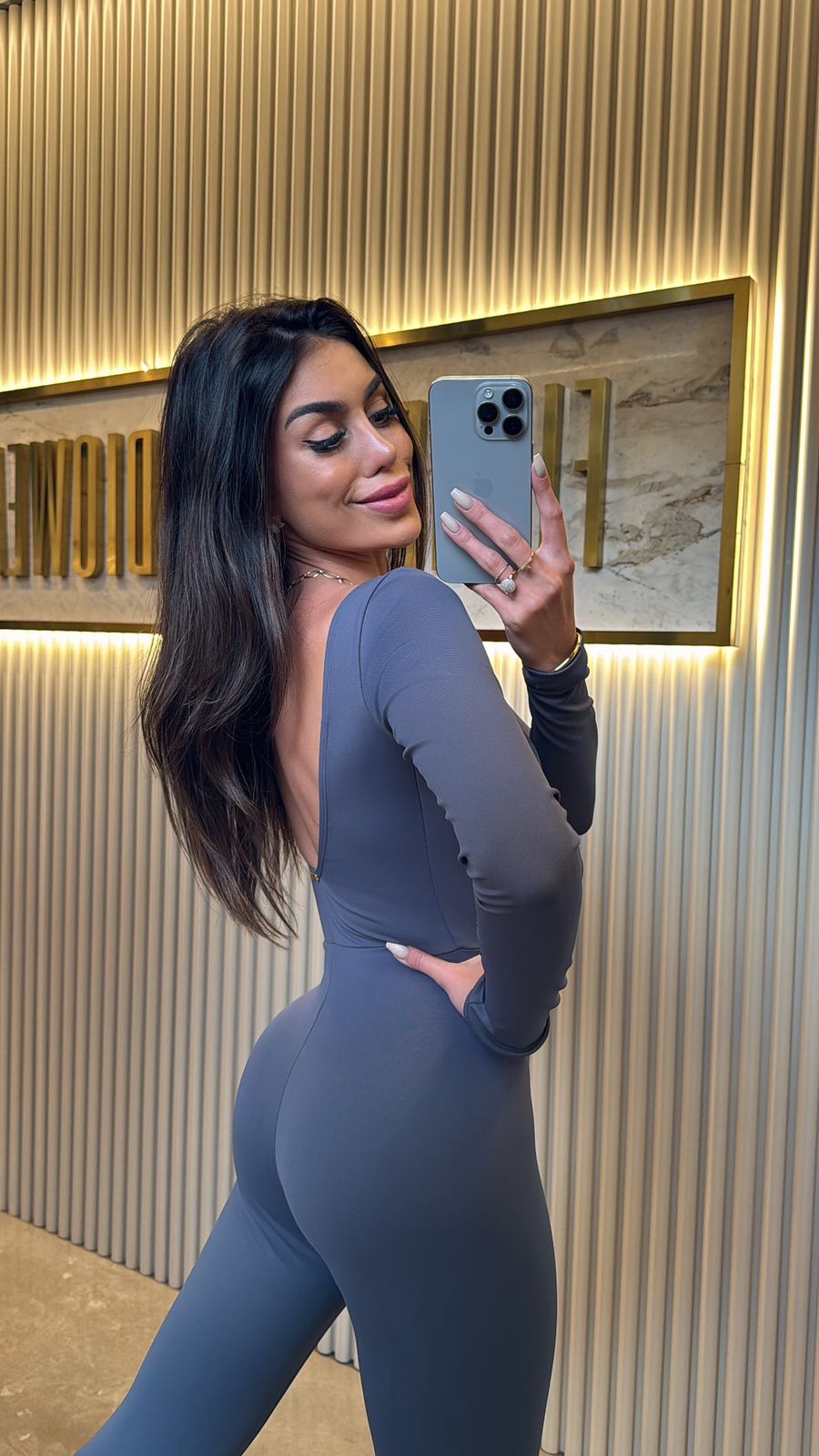 MACACÃO RENATA POLIAMIDA CINZA