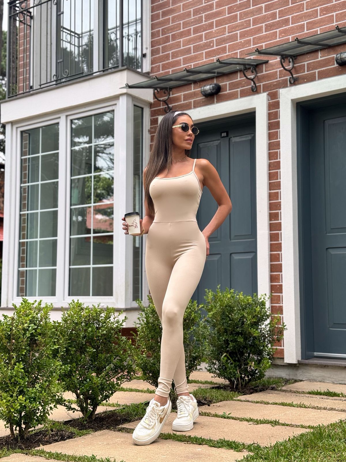 MACACÃO SERENA POLIAMIDA OFF WHITE