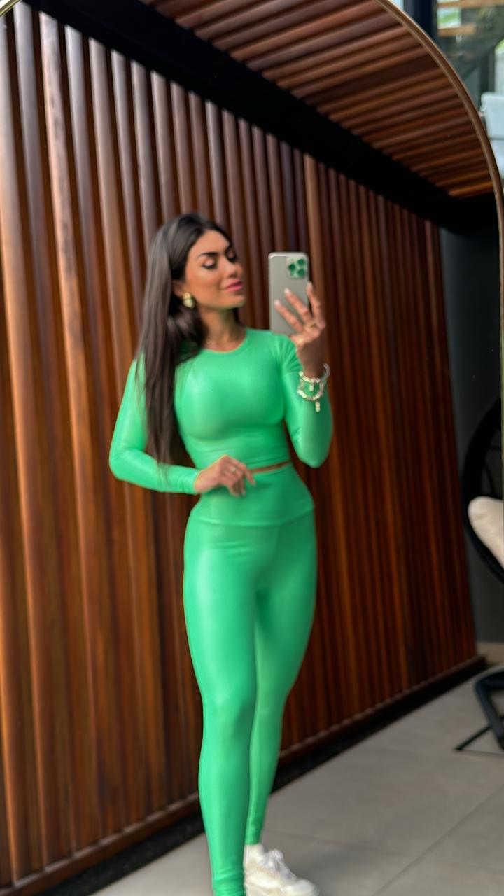 CROPPED FIORELLA MICROCANELADO LEMON