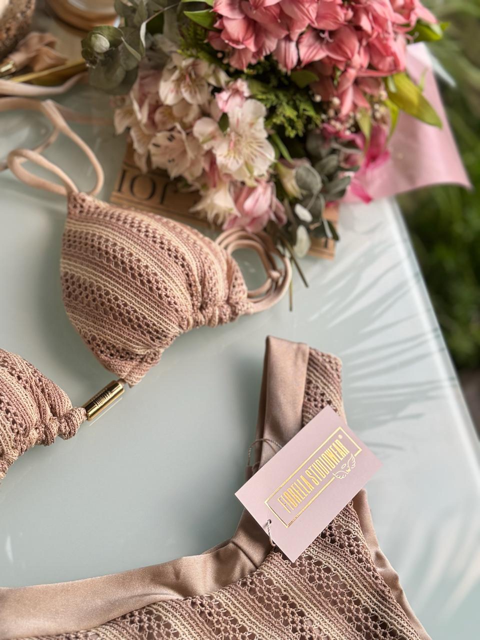 BIQUÍNI GENOVA TRICOT BALI NUDE VANILA