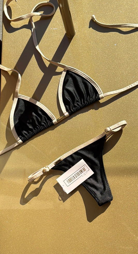 BIQUÍNI ANITTA GLOW PRETO / DOURADO