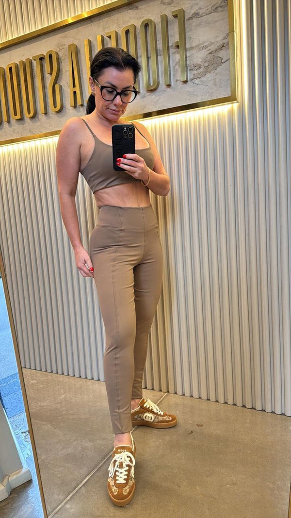 TOP VIRGINIA POLIAMIDA MOCCA