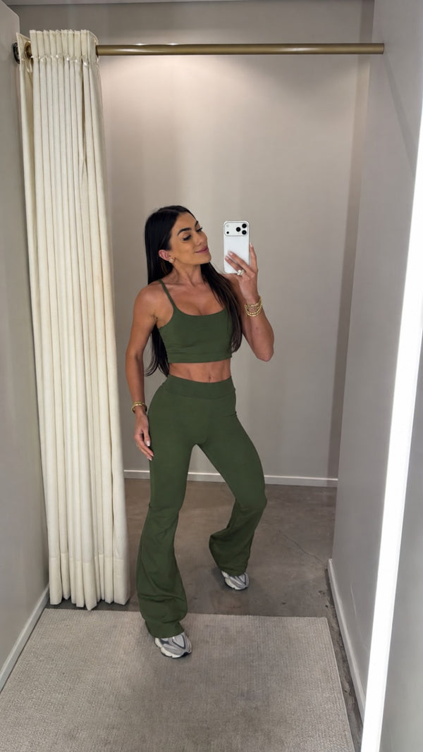 LEGGING MALU FLARE VERDE MUSGO