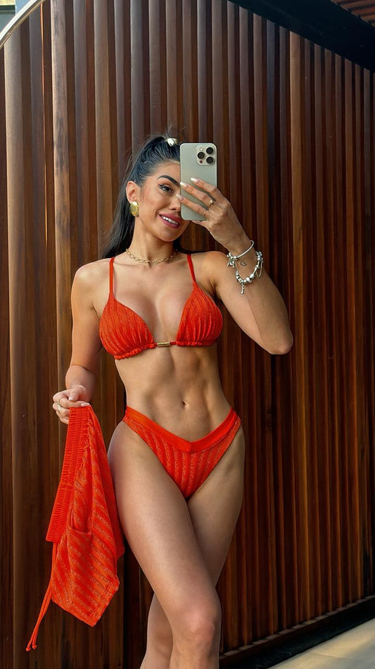 BIQUÍNI GENOVA LOTUS LARANJA