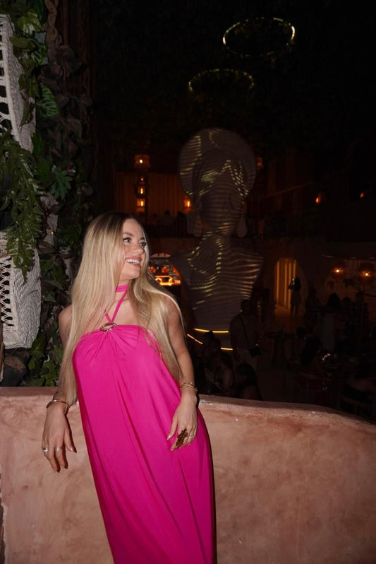 VESTIDO MAKANI ROSA FLAMBE