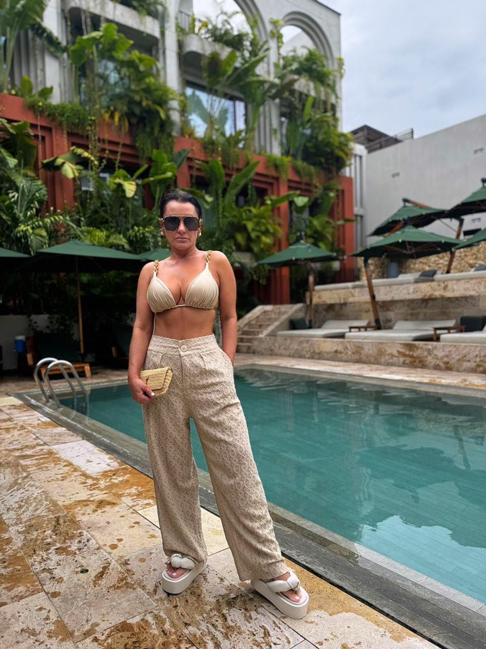 BIQUÍNI MAITE CORRENTES GLOW DOURADO