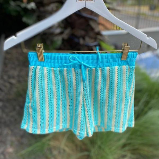 SHORTS TRICOT BALI AZUL CAPRI/NUDE