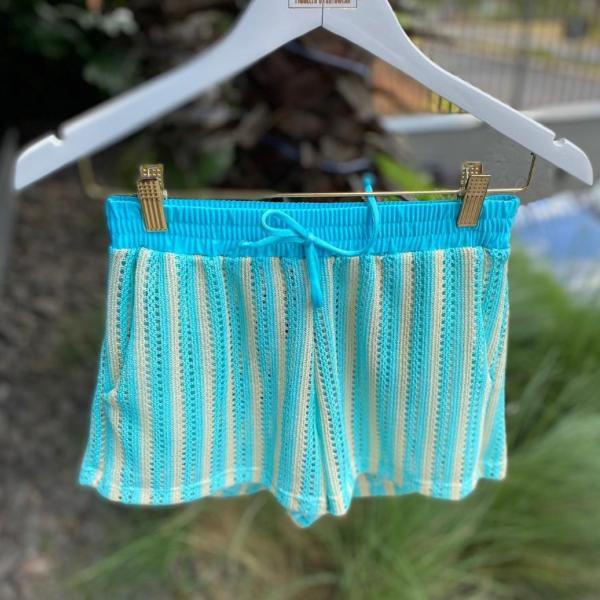 SHORTS TRICOT BALI AZUL CAPRI / NUDE