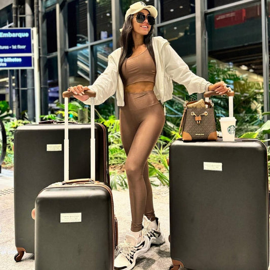 TOP FIORELLA MICROCANELADO CHOCOLATE