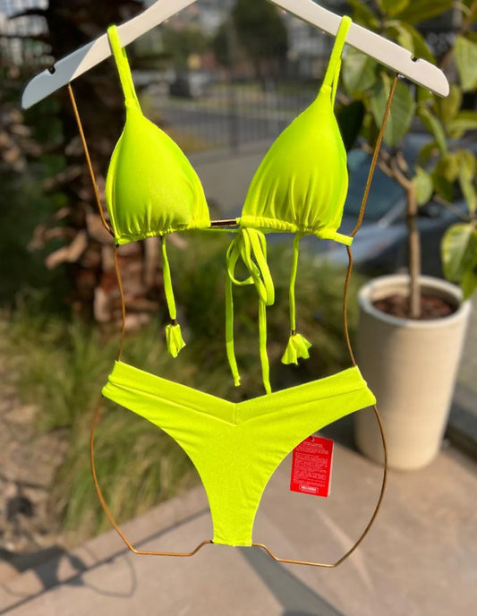 BIQUÍNI GENOVA GLOW AMARELO NEON