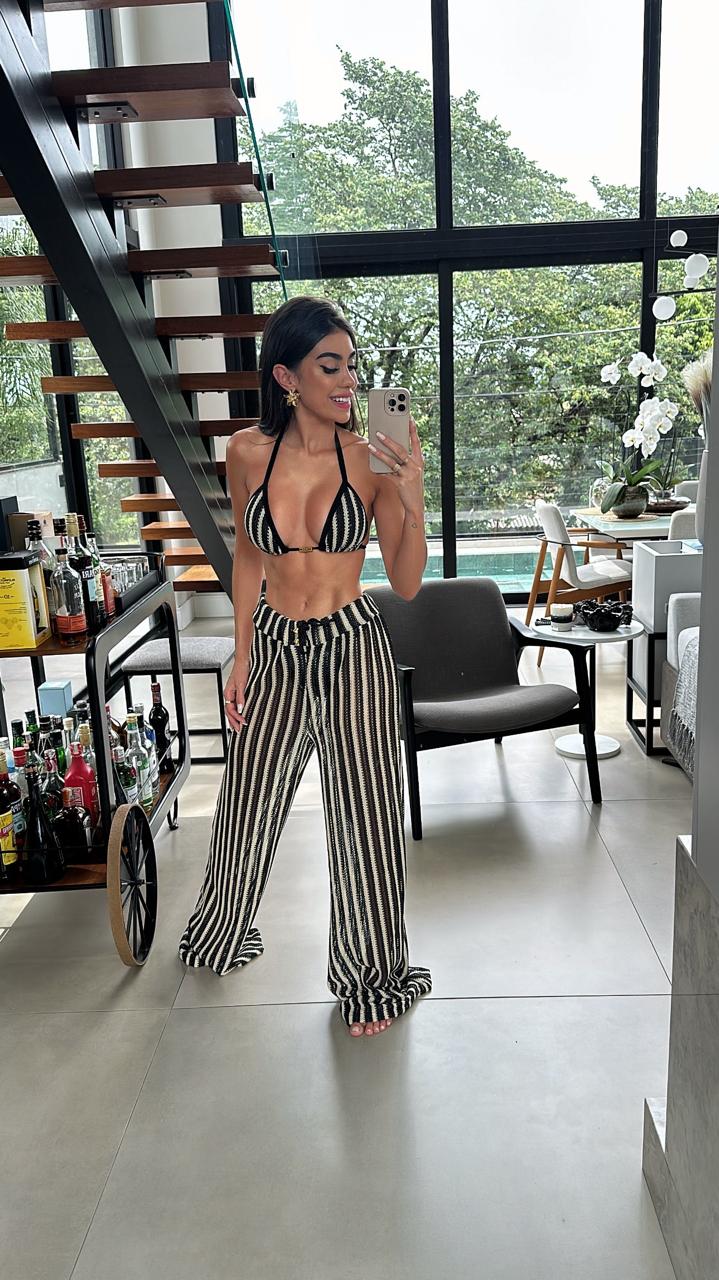 BIQUÍNI ANITTA TRICOT BALI PRETO / NUDE