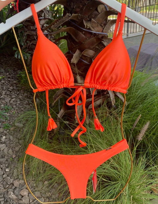 BIQUÍNI MARIAH GLOW LARANJA NEON