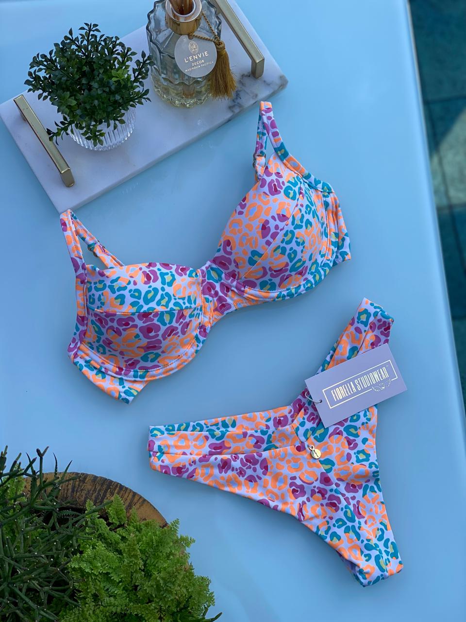 BIQUÍNI MARRY ANIMAL PRINT CANDY COLORS