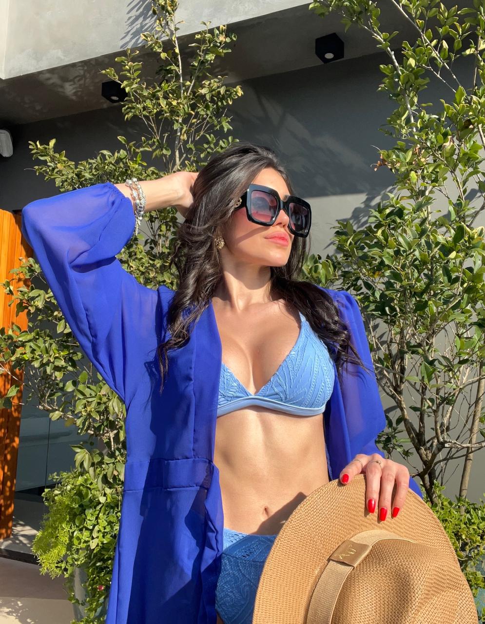 BIQUÍNI SANTIN RENDA AZUL SKY