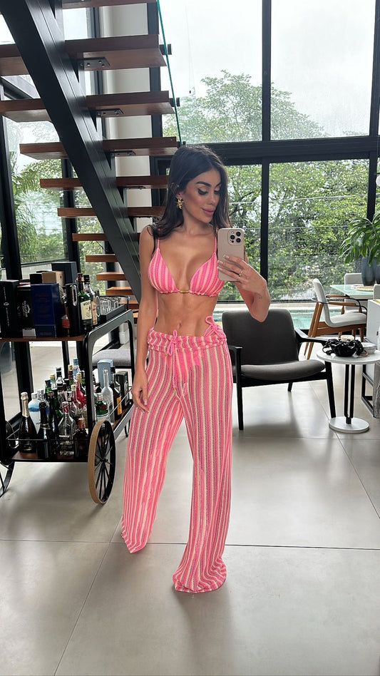 CALÇA TRICOT BALI TUTTI FRUTTI/NUDE