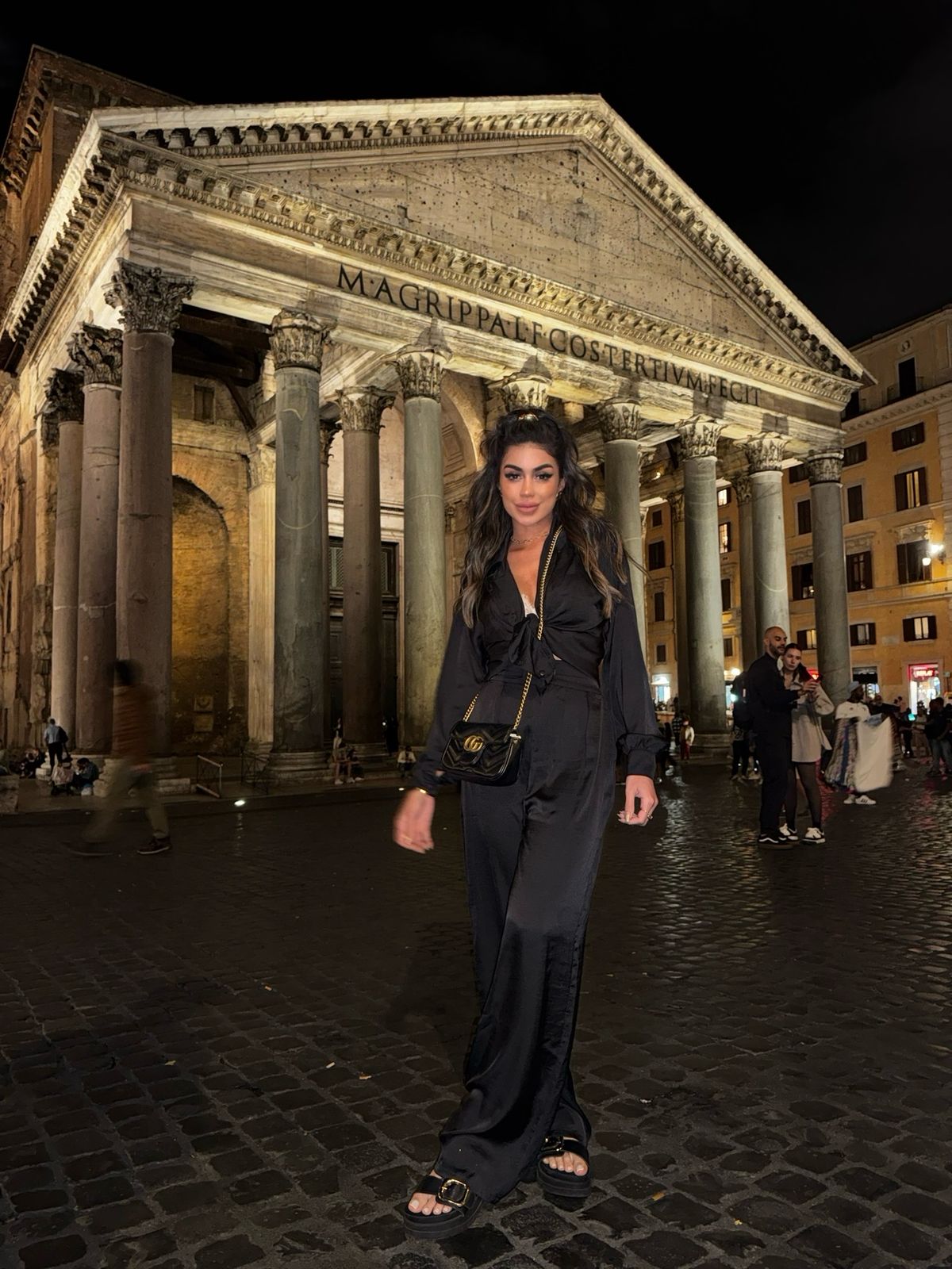 CALÇA SEDA ITALY PRETA