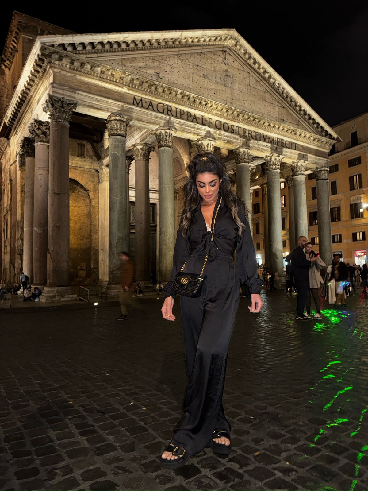 CALÇA SEDA ITALY PRETA