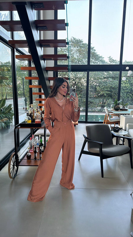 CALÇA SANTORINI CARAMELO