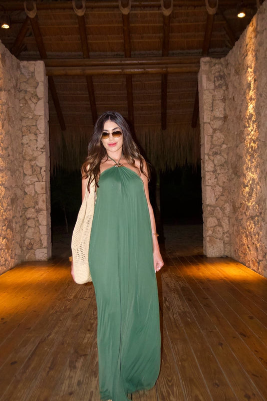 VESTIDO MAKANI VERDE MUSGO