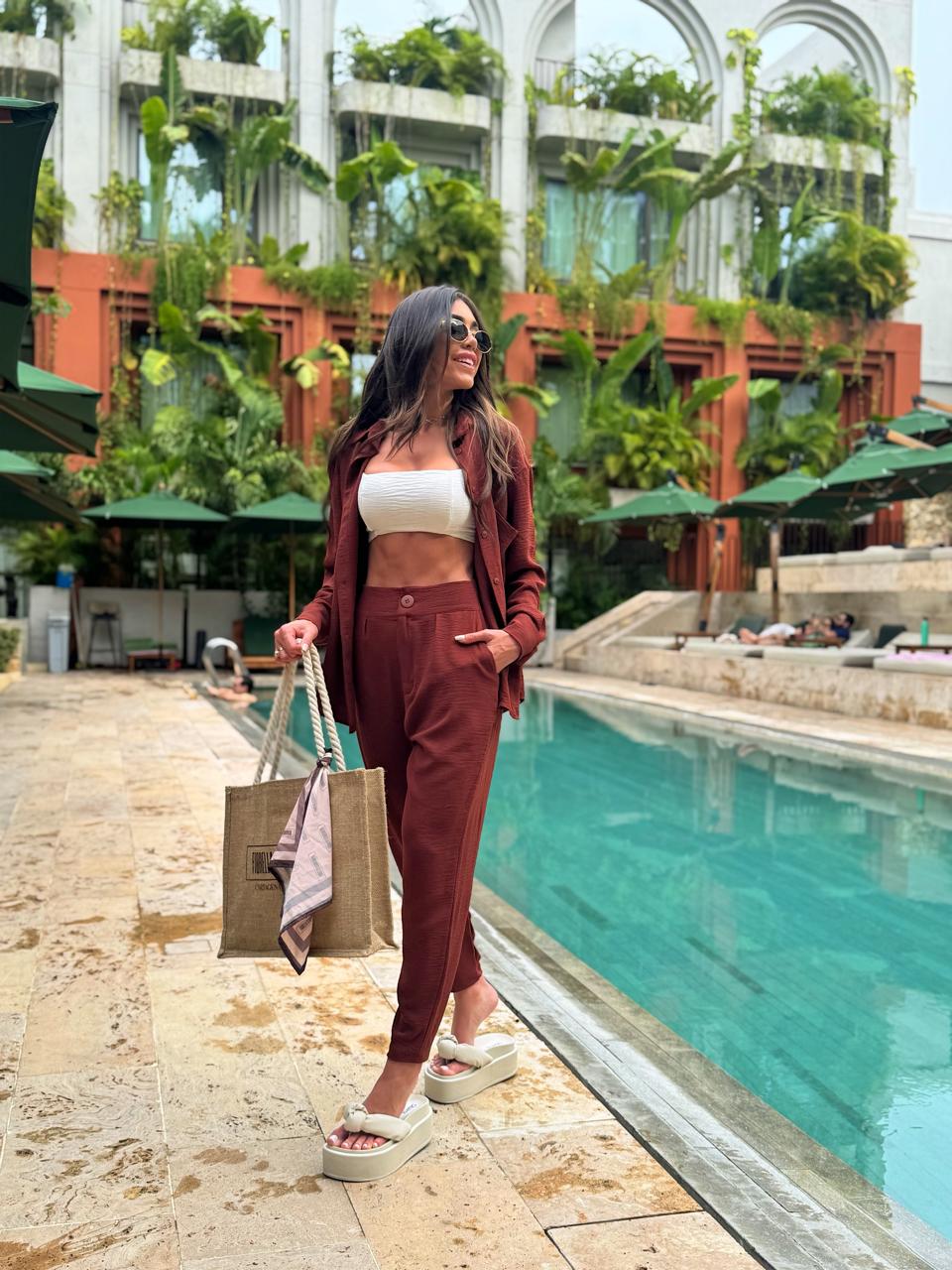 CALÇA FLORENZA TERRACOTA