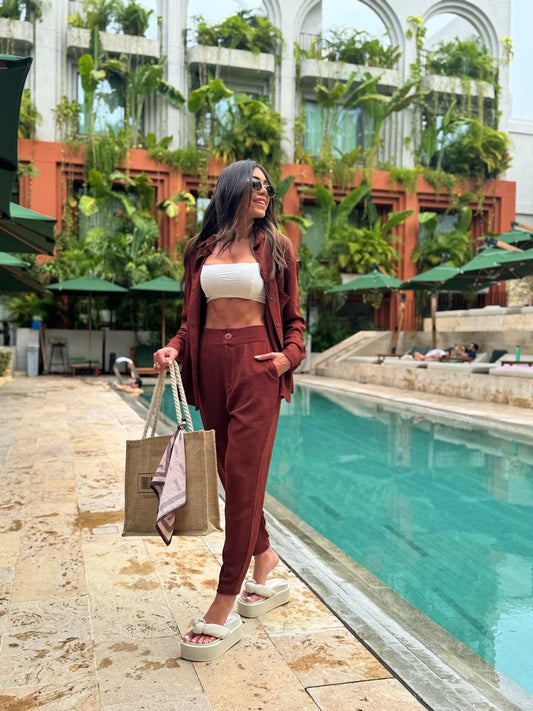 CALÇA FLORENZA TERRACOTA