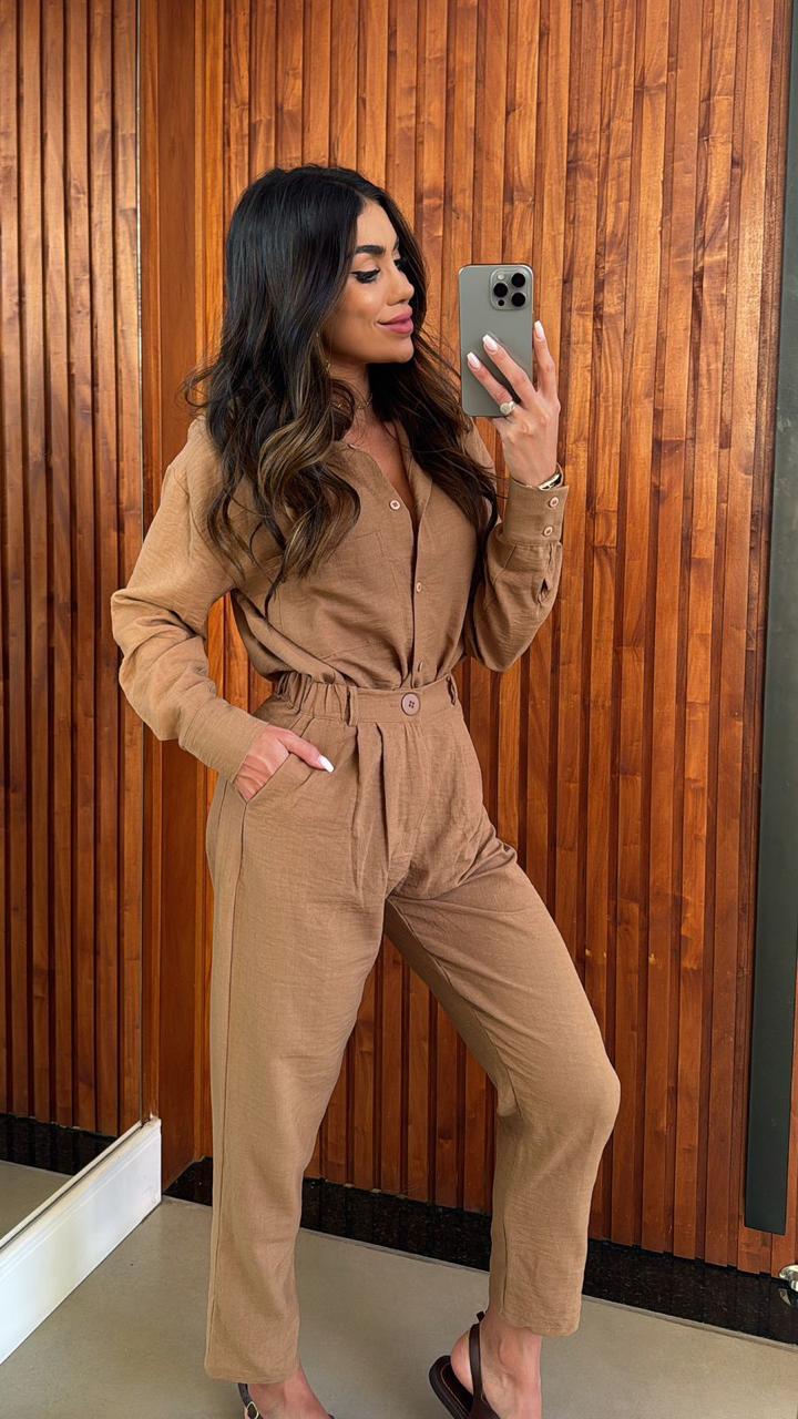 CAMISA ÉTEKA CARAMELO