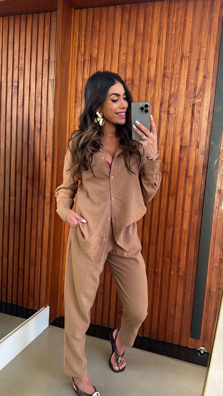 CALÇA ÉTEKA CARAMELO