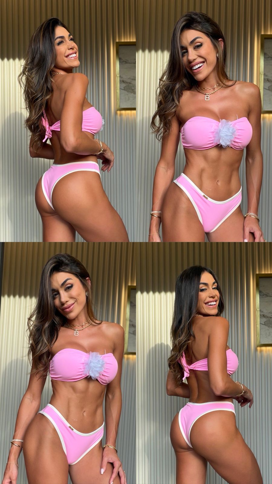 BIQUÍNI ARIENZO POLIAMIDA ROSA CANDY