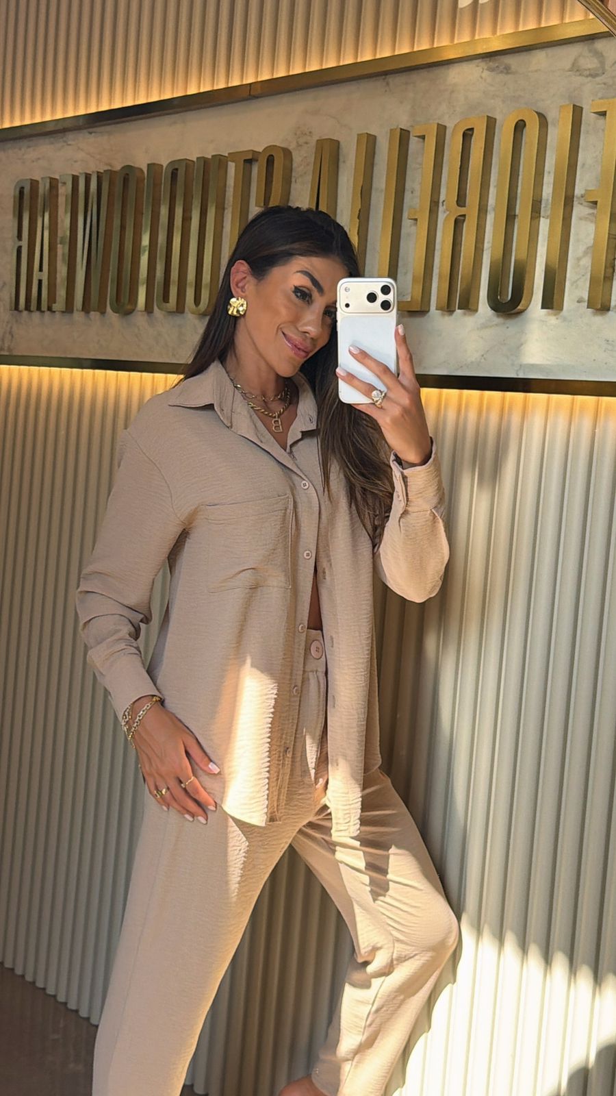 CAMISA FLORENZA MOCCA MOUSSE