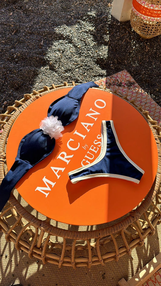 BIQUÍNI ARIENZO GLOW AZUL MARINHO/ OFF WHITE